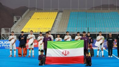 پیروزی تیم هاکی چمن پسران ایران برابر عراق