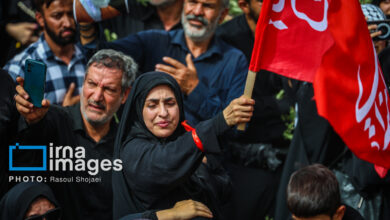 تصاویر/ آیین بدرقه پیکر رهبر شهید انقلاب در قم
