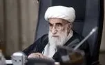 آیت الله جنتی در مراسم تشییع رهبر انقلاب