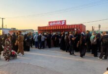 استقبال گسترده زائران اربعین حسینی از گیشه خدمات ارزی بانک شهر در مرز مهران