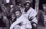 تصویری از یک نانوایی سنگکی در دوران قاجار