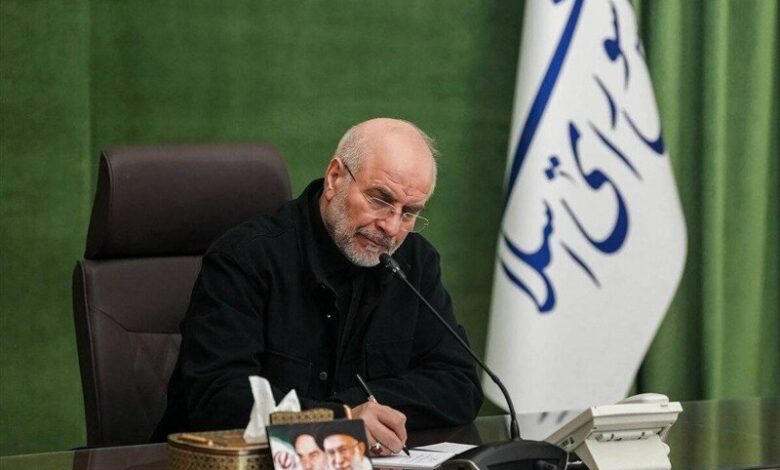 رئیس مجلس انتصاب حجت الاسلام طائب به ریاست سازمان بسیج را تبریک گفت - هشت صبح