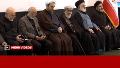 حضور فرزندان رهبر شهید انقلاب در مراسم چهلم تشییع آقای شهید ایران - هشت صبح