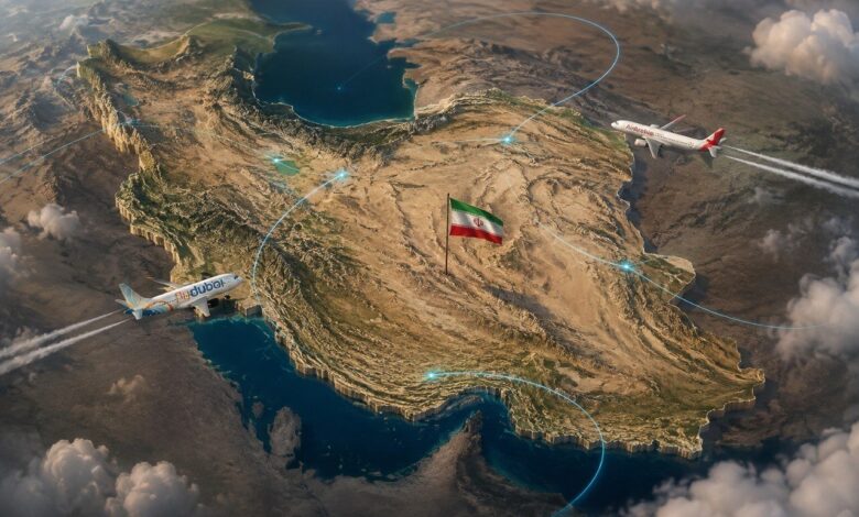 پروازهای فلایدبی و ایرعربیا از فضای هوایی ایران آغاز شد - هشت صبح