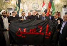 حضور قالیباف در مراسم چهلمین روز تدفین آقای شهید ایران در کربلا