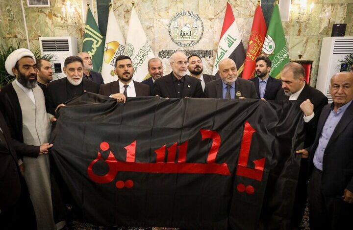 حضور قالیباف در مراسم چهلمین روز تدفین آقای شهید ایران در کربلا
