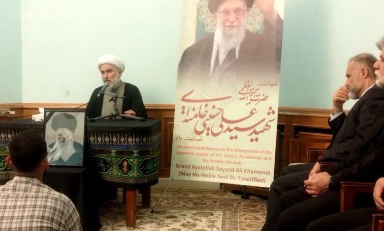 آیین چهلمین شب تدفین رهبر شهید انقلاب در مسکو برگزار شد - هشت صبح