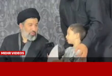گفتگوی جالب یک کودک با فرزند رهبر شهید انقلاب برای گرفتن یک عکس