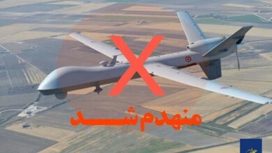 یک فروند پهپاد MQ9 در شرق تنگه هرمز منهدم شد - هشت صبح