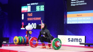 اولین طلای دختران جوان وزنه‌برداری ایران در تاشکند