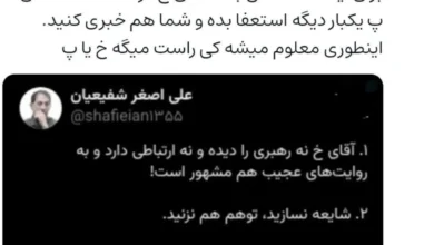 توییت رسایی