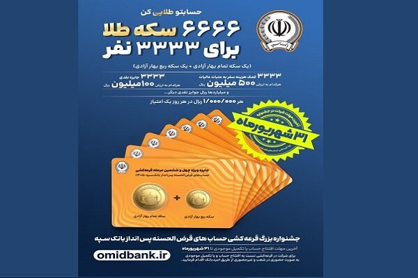 ۳۱ شهریورماه؛ آخرین مهلت شرکت در جشنواره بزرگ قرعه­ کشی بانک سپه - هشت صبح