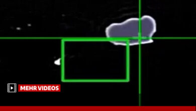 لحظه رهگیری و انهدام پهپاد متخاصم MQ۱ دشمن آمریکایی در آسمان تنگه هرمز
