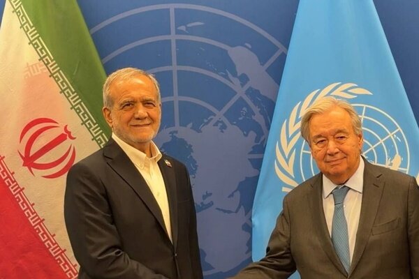 رئیس جمهور با دبیرکل سازمان ملل دیدار و گفتگو کرد - هشت صبح