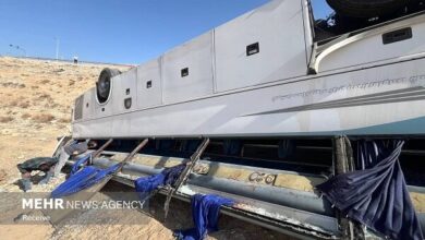 افزایش تعداد مصدومان واژگونی اتوبوس در لرستان به ۱۷ نفر - هشت صبح