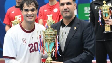 ملی‌پوش نوجوان هندبال ایران بهترین گوش راست آسیا شد