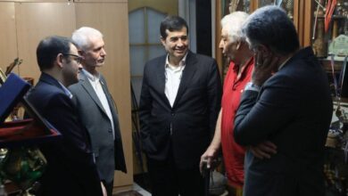 عیادت وزیر ورزش از محمدرضا طالقانی
