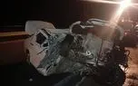تصادف سانتافه و پژو پارس در بام کرج