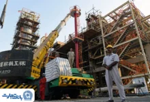 همراهی مدیرعامل بانک تجارت با سرپرست وزارت نفت در بازدید از بازسازی تأسیسات فازهای 4و5 پارس جنوبی
