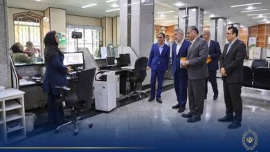 بازدید قائم مقام مدیرعامل و مدیران ارشد بانک ملی ایران از شعب - هشت صبح