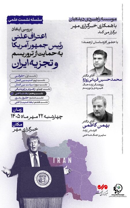 واکاوی ابعاد شناختی اعتراف علنی ترامپ به حمایت از تروریسم و تجزیه‌طلبی
