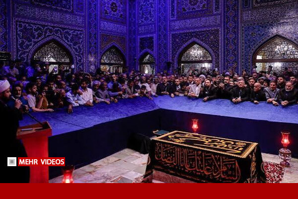 تجدید میثاق موکب‌داران عراقی با رهبر شهید در حرم رضوی - هشت صبح
