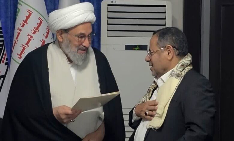 تقدیم پیام رهبر انصار الله یمن به دبیرکل جمعیت دفاع از ملت فلسطین - هشت صبح