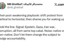 قالیباف: اجازه ندهید حاکمان جنگ‌افروز اعتراضات شما را تحریف کنند