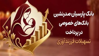 بانک پارسیان صدرنشین بانک‌های خصوصی در پرداخت تسهیلات فرزندآوری - هشت صبح