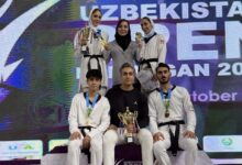 ۴ طلا و یک نقره تکواندوکاران ایران در تورنمنت ازبکستان/ ناهید کیانی نایب قهرمان شد