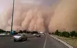 طوفان شن در محور قم - گرمسار؛ ۷ نفر مصدوم شدند