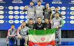 تیم کشتی آزاد امید ایران بر سکوی قهرمانی جهان ایستاد